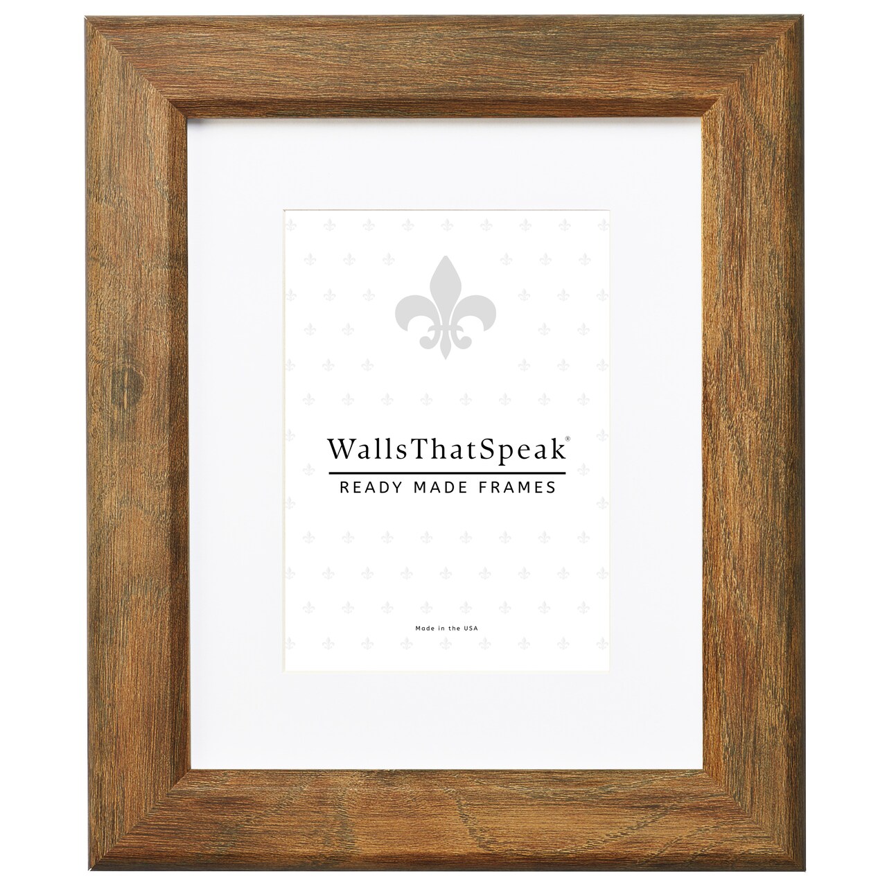 Arthur 1.5", Brown Barnwood Matted Picture Frame by wallsthatspeak